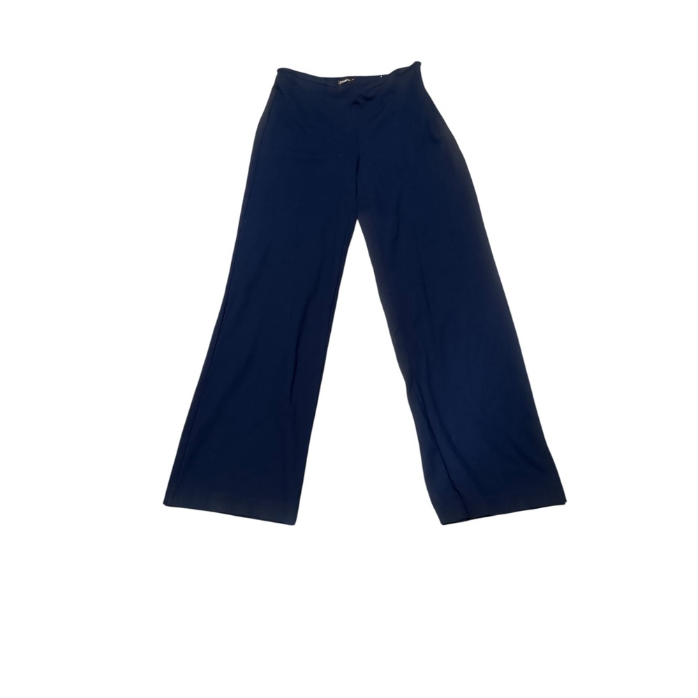J. McLaughlin Size 4 Navy Blue‎ Wide Leg Dress Pants